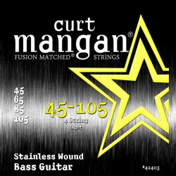 Curt Mangan 45-105 Stainless Steel Light Basszusgitár Húr Szett