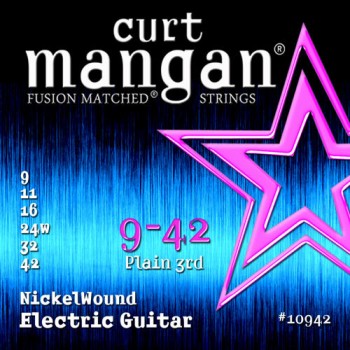 Curt Mangan 9-42 Nickel Wound Gitár Húr Szett