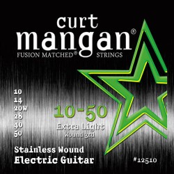 Curt Mangan 10-50 Stainless Steel Extra Light Gitár Húr Szett