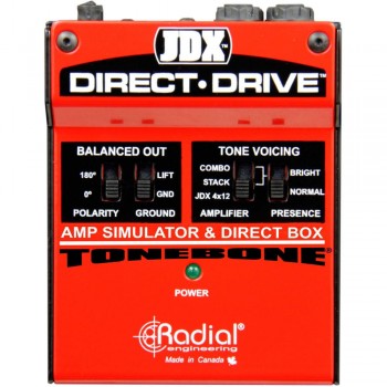 Radial JDX Direct Drive Erősítő Szimulátor és DI