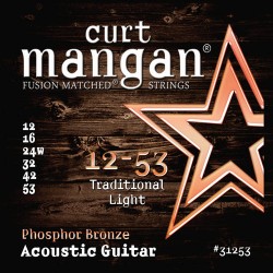 Curt Mangan 12-53 PhosPhor Bronze Traditional Light Akusztikus Gitár Húr Szett