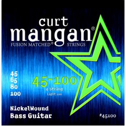 Curt Mangan 45-100 Nickel Wound Light Basszusgitár Húr Szett