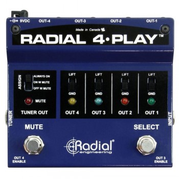 Radial 4 Play Multi-Output DI