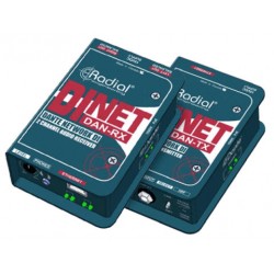 Radial Dinet Dan-RX Dante Hálózati Jelvevő, Digitális Bemenet és Sztereó Analóg Kimenet