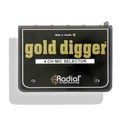 Radial Gold Digger 4 Csatornás Mikrofon Választó