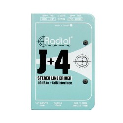 Radial J+4 Balanced -10dB to +4dB Signal Driver