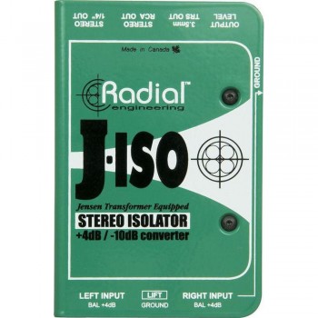 Radial J-Iso Sztereó +4dB to -10dB Konverter