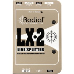 Radial LX2 Passzív Line-level Elosztó és Csillapító