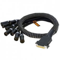 Vovox Sonorus Muco 1m DB25 - 8x papa XLR multipair kábel